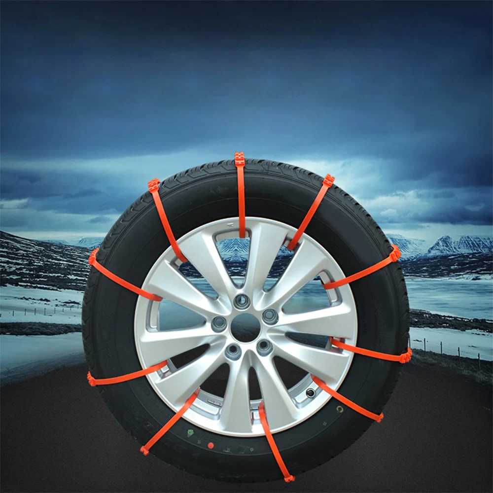 10 шт. автомобильные универсальные противоскользящие цепи зимние мини пластиковые шины колеса снежные цепи для внедорожника автостайлинг автокросс открытый