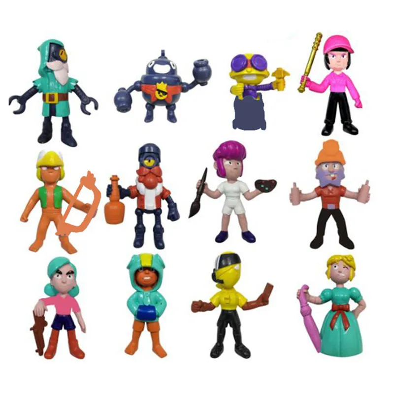 

Disney 18pcs/lot Brawl game Anime cartoon Action Figure Doll Hand toy model Children's birthday toy gift