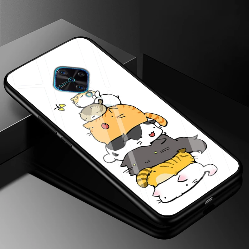 Premium Tempered Glass Back Case with Soft Bumper