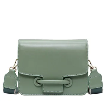 

Popular female bag 2020 new spring wild messenger bag wide shoulder strap fashion trend shoulder bag womens handbags and purses