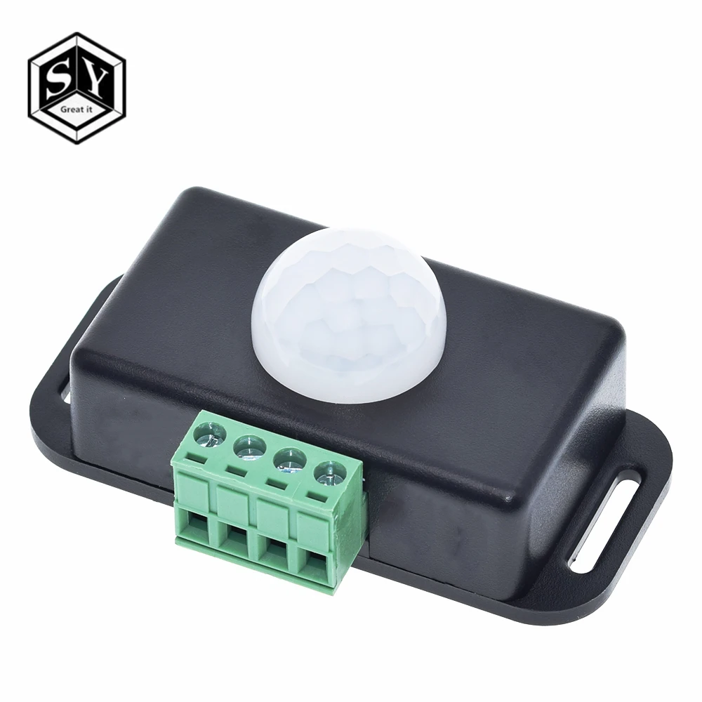 1pcs Dc 12v 24v 8a Automatic Adjust Pir Motion Sensor Switch Ir