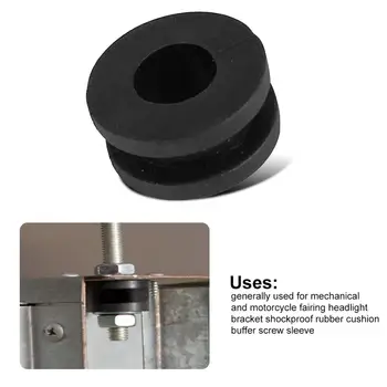 

10pcs Shockproof Gaskets Grommets Bolts Durable Rubber Alloy Machinery Motorcycle Fairing Headlight Bracket Cushion Sleeve