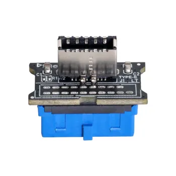 

Vertical Key-A Type-E USB 3.1 Front Panel Socket to USB 3.0 20Pin Header Male Extension Adapter for Motherboard
