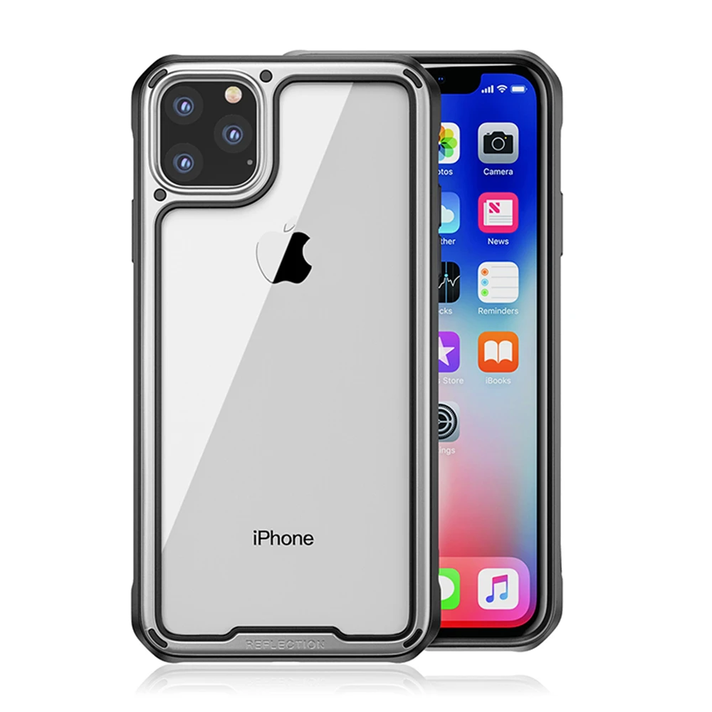 

For iPhone 11 Case Simple Transparent Gradient Case For iPhone 11 Pro Max 2019 Phone Cases Shockproof Armor Case