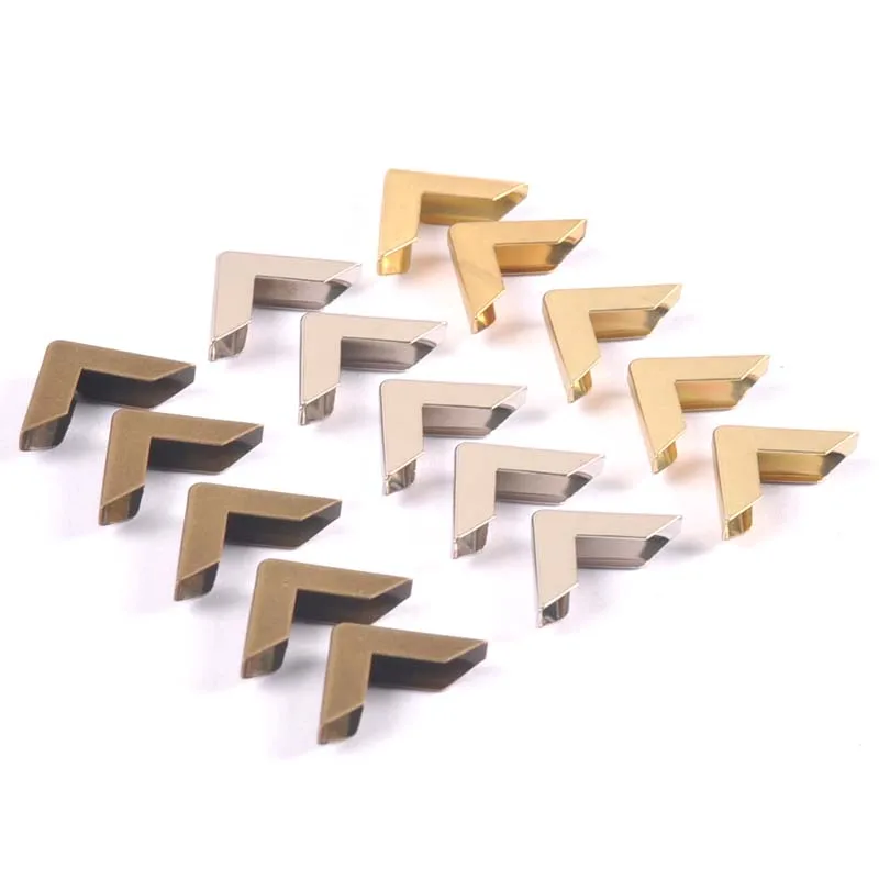 Description Picture 2 of itemSilver/Golden/Bronze Metal Corners For Books Scrapbooking Photo Albums Menus Corner Protectors Crafts DIY 16x16x3mm 50pcs