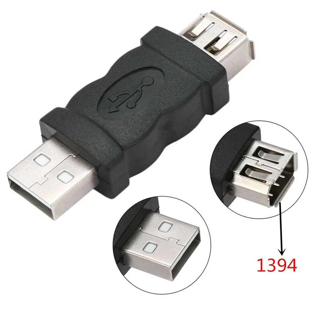 

2PCS Computer Universal Conversion Plug USB To 1394 6 Pin Extension Adapter Data Transmission Firewire IEEE Multipurpose Durabl