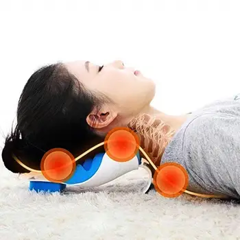 

Theraputic Support Portable Pillow Neck Cervical Spondylosis Travel Massager Tension Shoulder Reliever Soft Creative Relaxe M2G3