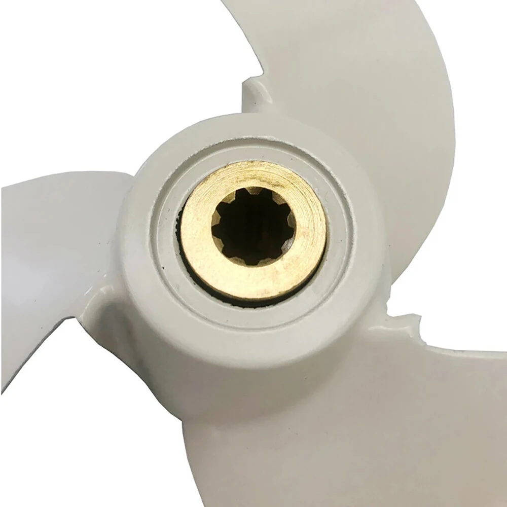 Outboard Propeller 7 1/4 x 6 for Yamaha 2.5-3Hp 9 Spline Tooth 3 Blades R Rotation Aluminum Alloy Marine Boat
