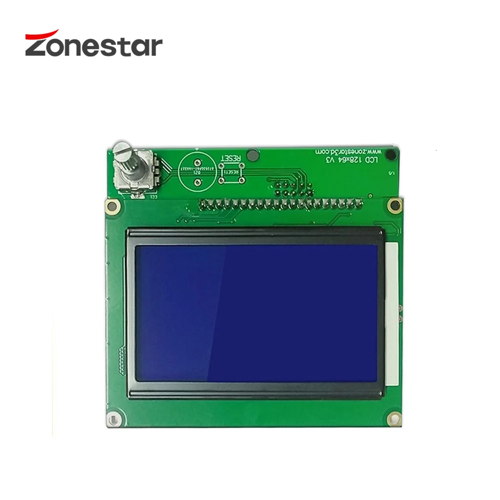 Модуль ЖК дисплея ZONESTAR 12864 с кабелем 128x64 точки Синяя подсветка экрана для ZRIB RAMPS