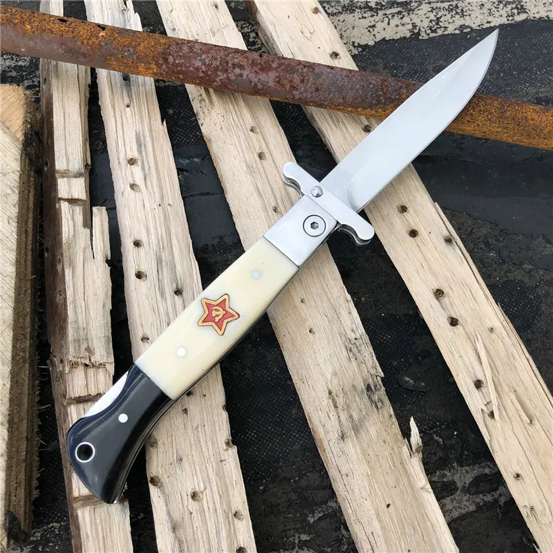 Russian Folding Blade Knife Finka NKVD KGB Outdoor Camping Hunting