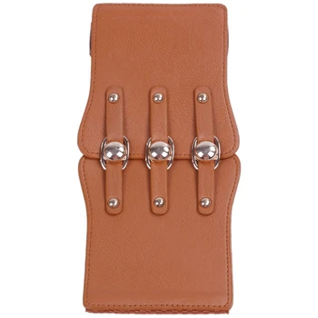

imitation leather 12CM Wide Elastic Cinch Belt for Lady Brown