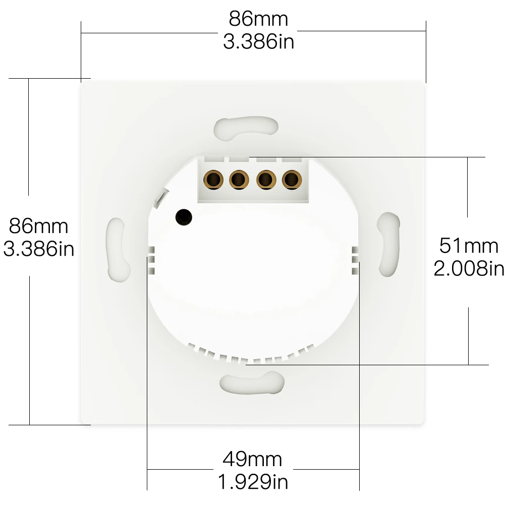 Умный кнопочный выключатель Wi Fi 2 сторонний RF433 комплект передатчика для
