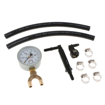

Auto Engine Oil Pressure Tester Gauge Diagnostic Test Kit with Adapter Hose