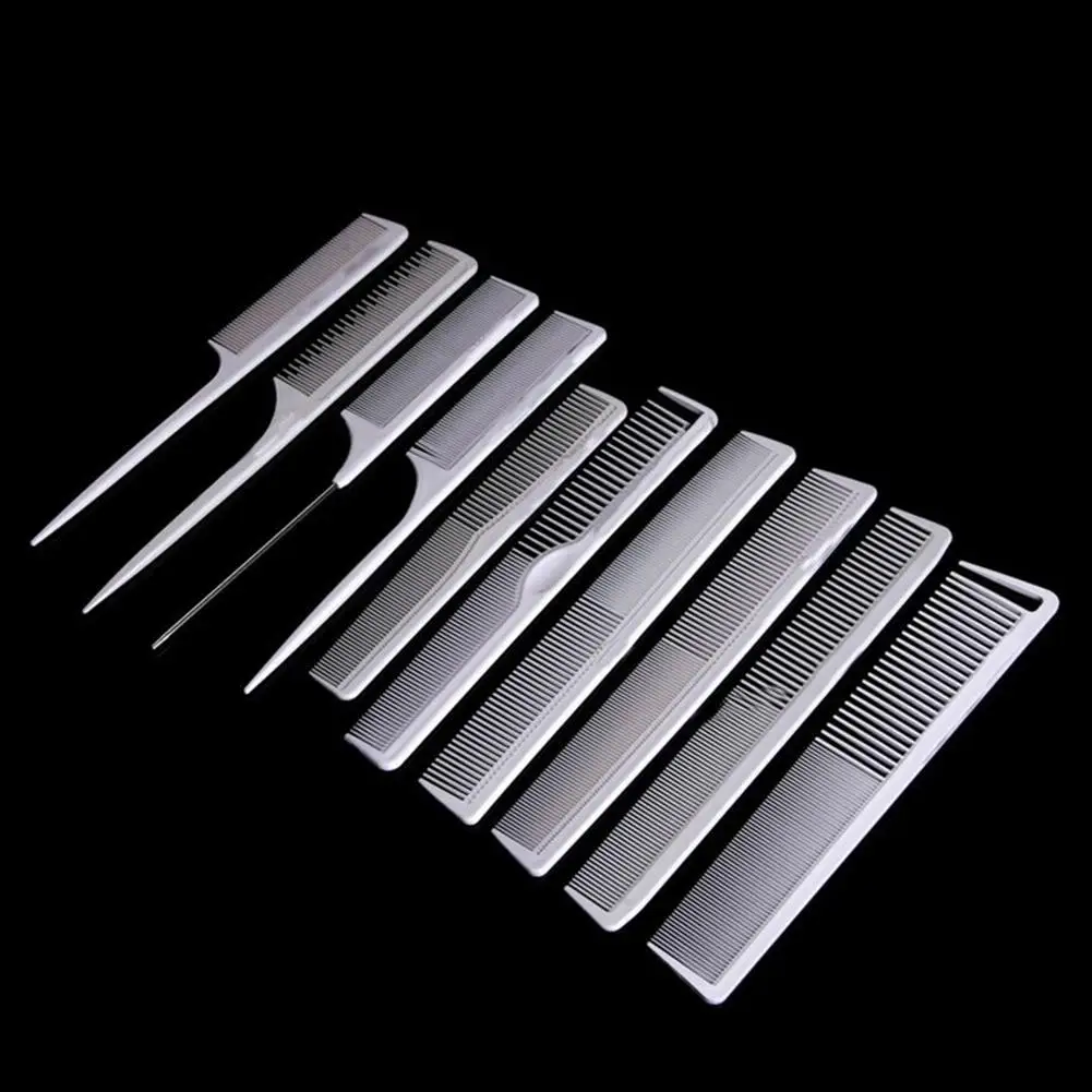 

10Pcs Professional Carbon Combs Hairstylist Cutting Antistatic for Hair Salon
