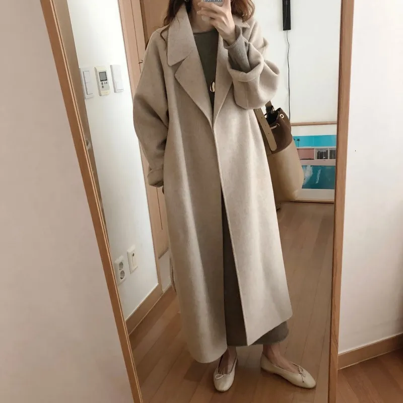 black puffer coat womens Women Winter Long Overcoat Outwear Coat Loose Plus Size Cardigans Long Sleeve Manteau Femme Hiver Elegant white bubble coat