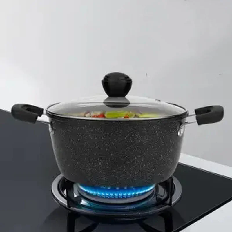 Кастрюля для супа молочный горшок домашняя посуда Maifan каменная антипригарная