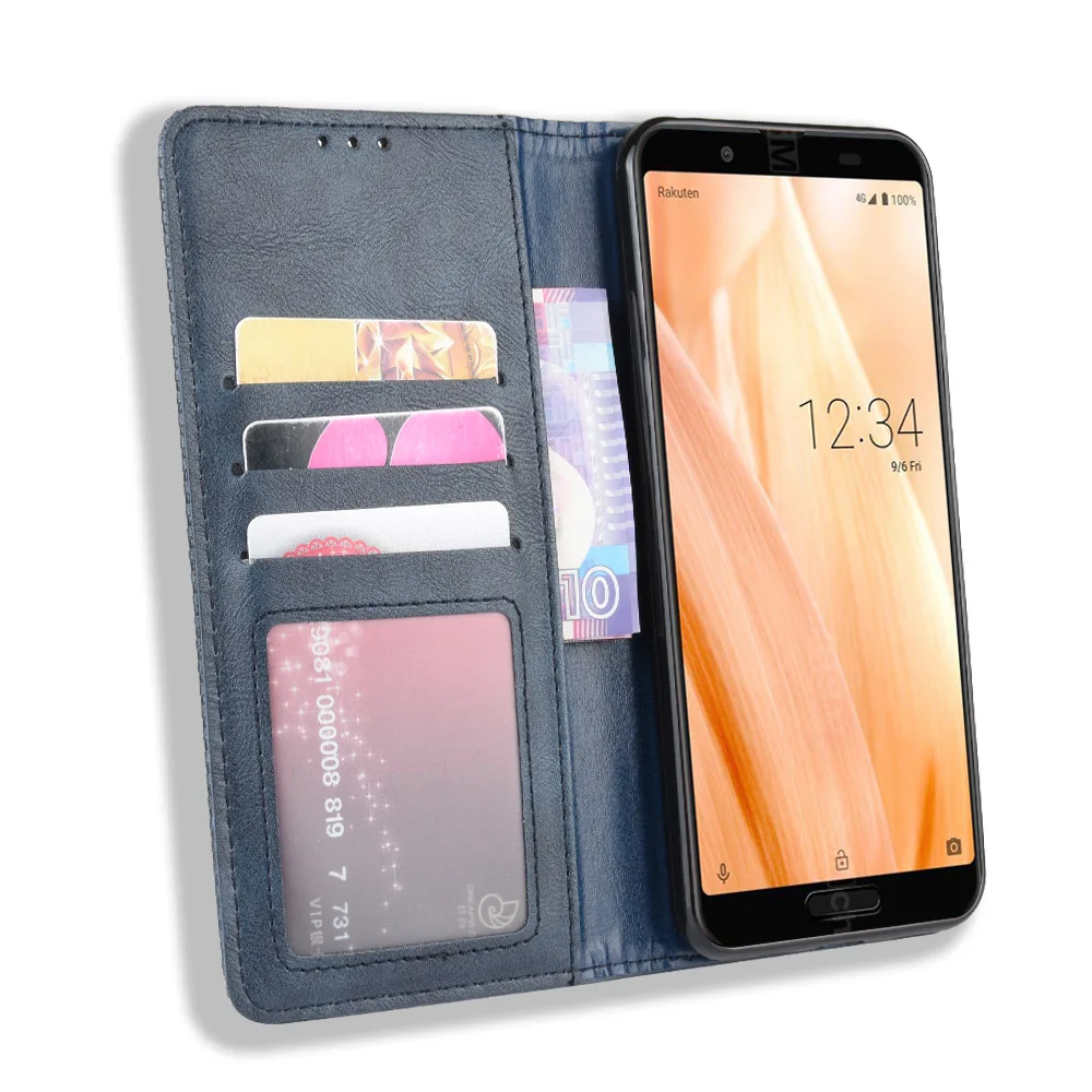 Роскошный Ретро Кожаный флип-чехол для Sharp Sense 3 Plus чехол для кошелька подставка Магнитная Обложка для книги для Sharp Sense3 Plus чехол