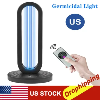 

UVC Germicidal Light Fridge Deodorizer Air Sanitizer Purifier Odor Eliminators Bacterial Disinfect Virus Lights For Home Use 38W