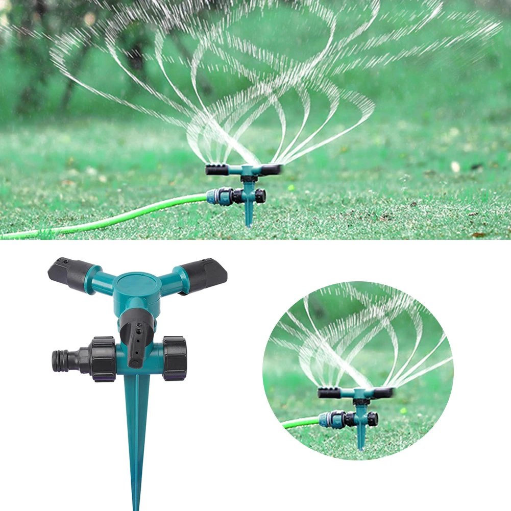 3 Head Quick Connect Lawn Irrigation Sprinkler Nozzle Farm Adjustable ABS Agriculture Park Garden Watering Easy Install Rotate