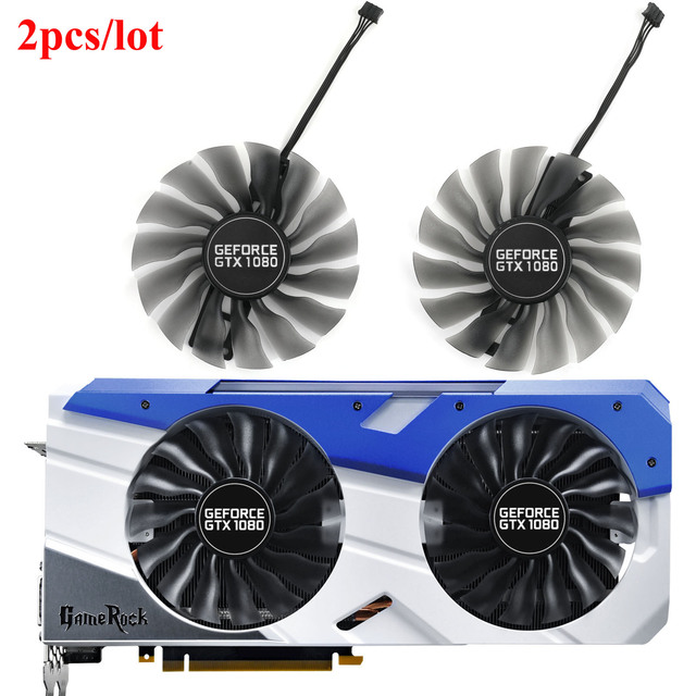 GAA8S2U 0.45A GTX1080 GPU Card Cooler For Palit GTX 1080 GameRock Graphics Card Fan Replacement