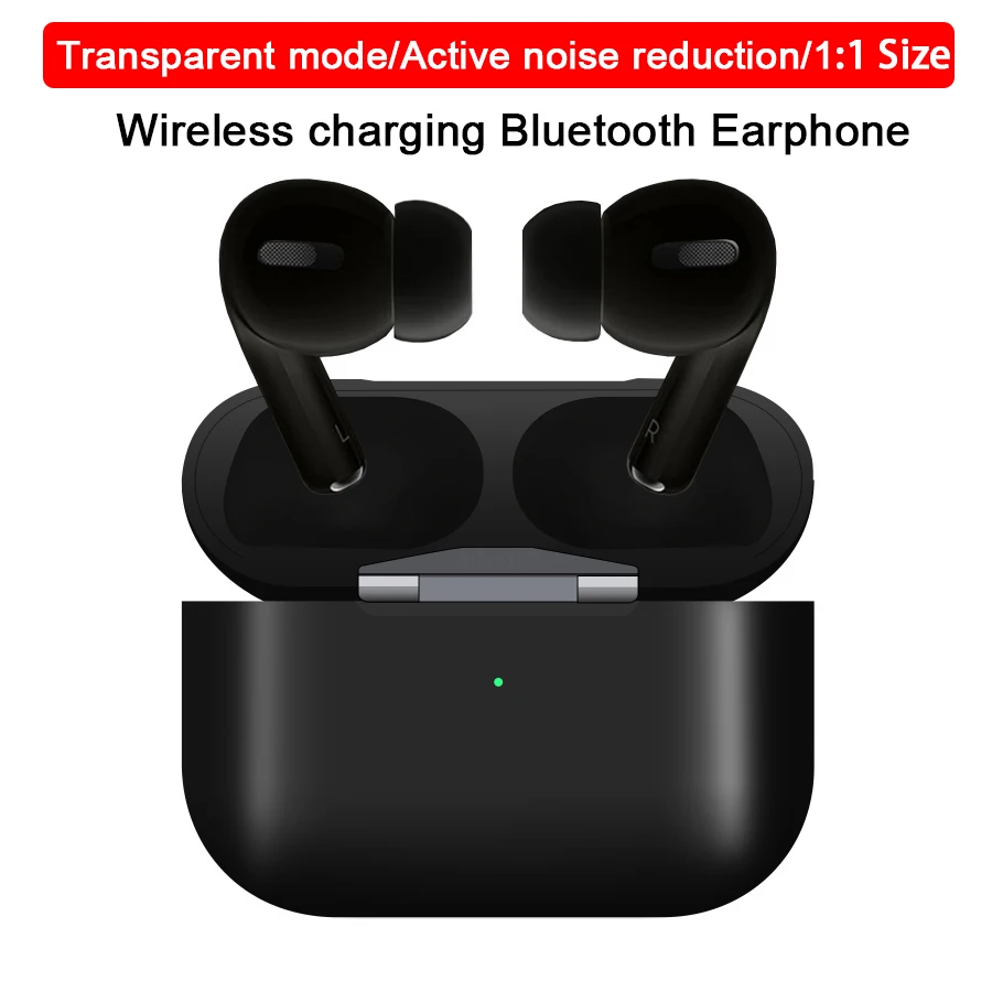

Mini 6D Black 1:1 TWS Transparent mode Active noise reduction Touch Control Headset Wireless Charging Box Bluetooth 5.0 Earphone