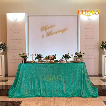 

120x200cm Christmas Green Sequin Tablecloth Nappe Toalha De Mesa Rectangle Table Cloth Party Wedding Decor Sequin Table Cover