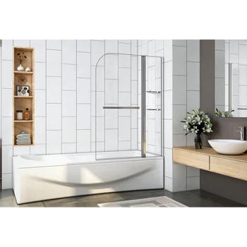 

Glass hinge folding bathtub bulkhead 6 MM