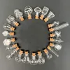300pcs Heart/Tube/Square/Water Drop/XO/Flat/Flower/Star Mix Shape Mini Glass Bottles with Clear Cork Stopper Tiny Vials Jars 1