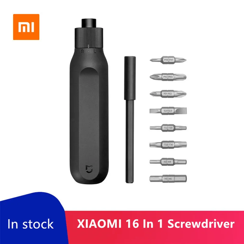 Новое поступление Xiaomi Mijia 16 в 1 S2 Набор отверток с храповым механизмом дизайн