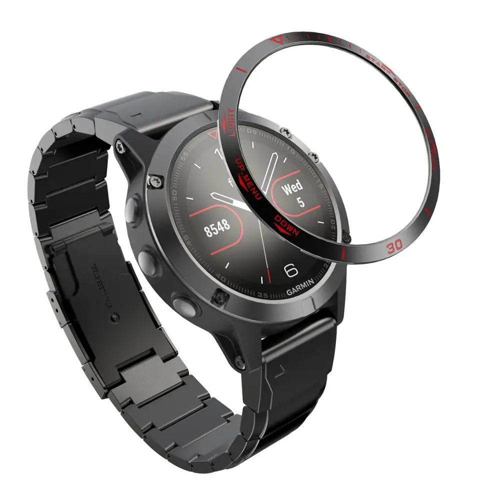 Steel Protection Bezel Ring Case - Premium Anti-Scratch Metal Cover Frame with Speed Adhesive