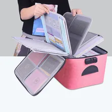 

Waterproof Documents Storage Organizer Multilayer Briefcase Office Files Folder Ticket Credit Card Bag Business Bag Home Supplie