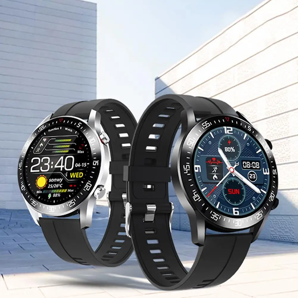 US $21.51 C2 Smart Watch IP68 Waterproof Magnetic Charging Full Touch Screen Pedometer Oxygen Heart Rate Monitor Intelligent Watch