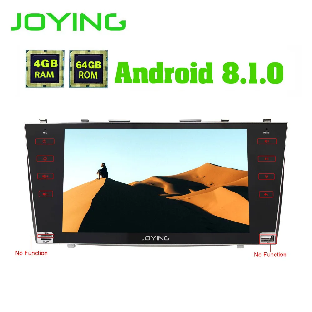 Sale JOYING 4GB RAM 8 Core 9inch Android 8.1 Car radio with carplay Stereo Head Unit for Toyota Camry/Aurion 2007 2008 2009 2010 2011 2
