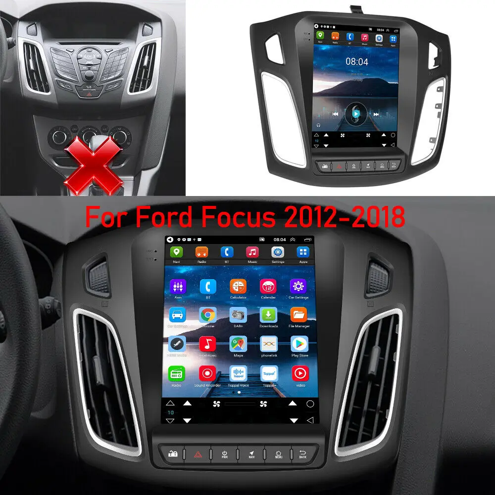 Автомагнитола 2DIN на Android 10 1 с вертикальным экраном в стиле Тесла радио GPS Wi-Fi BT
