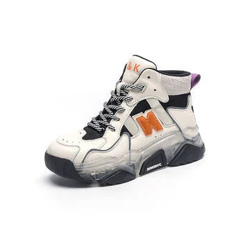 

2020 NEW FASHION LEATHER LADY SNEAKER CASUAL WOMEN SHOES LACE-UP LADY BOOTS FLAT WOMEN SNEAKERS RUBBER WOMEN BOOTS CEMENT SHOES