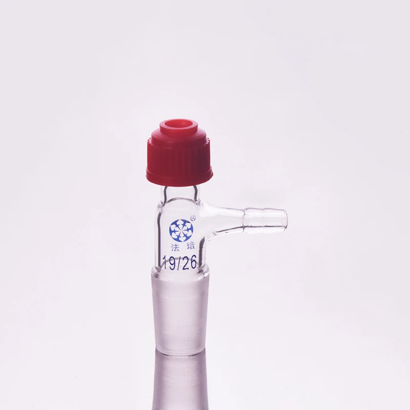 

Small nozzle interface adjustable thermometer connector,Joint 19/26,Screw Thermowell with small nozzle