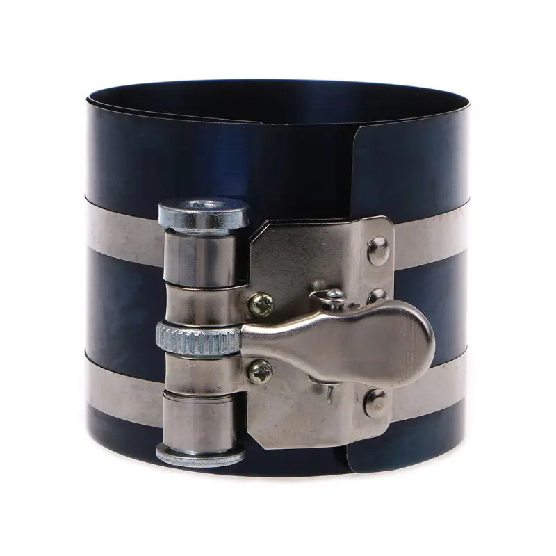 Manganese Steel Piston Ring Compressor 3" Racheting 53-175mm Engine Ratchet Type With Quick Release For 1/4" Drive Key