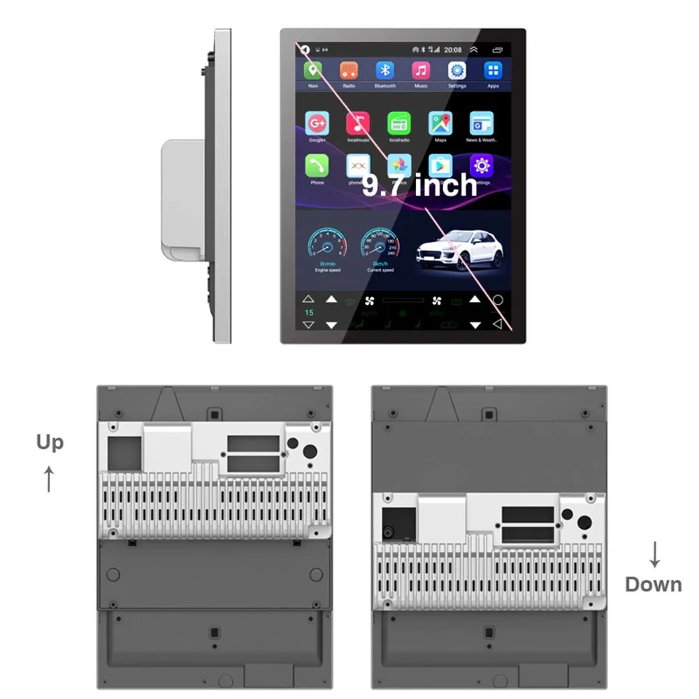  Tesla Vertical screen android 8.1 car gps multimedia radio player in dash for HYUNDAI Tucson 2016 c