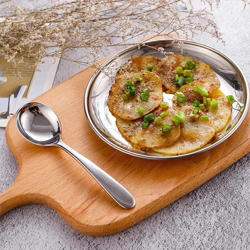 Stainless steel gold silver plate (4)