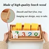Montessori Decimal Arithmetic Toys Family Edition Set Bank Game Golden Beaded Digital Card Tray Preschool Kids Math Learning Toy 5