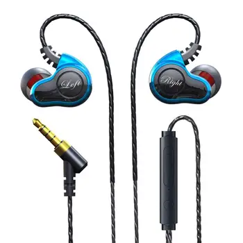 

S610 4-Core Dual Coil 3.5mm HiFi In-Ear Wired Earphone 6D Sports Bass Headset newSports bass dynamic mobile phone headset
