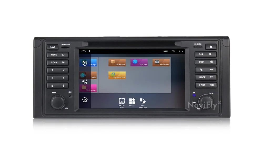 Best NaviFly Android 9.1 GPS multimedia player for BMW X5 E53 1999-2005 2006 E39 1995 1996 1997-2003 Car radio BT AM Quad core 2+32G 16