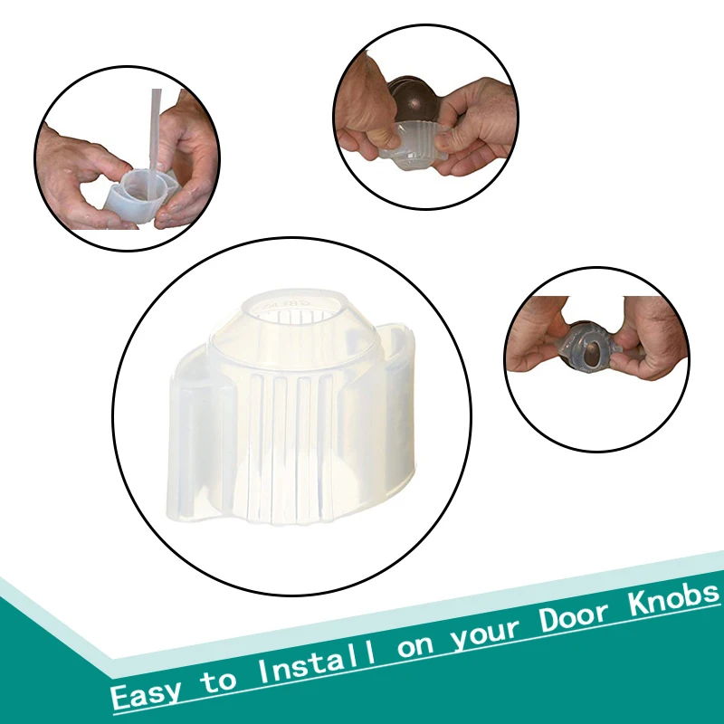Soft Practical Anti-slip Door Knob Covers With Luminous Maximum Grip For All Door Knob Universal Size Home Decorative