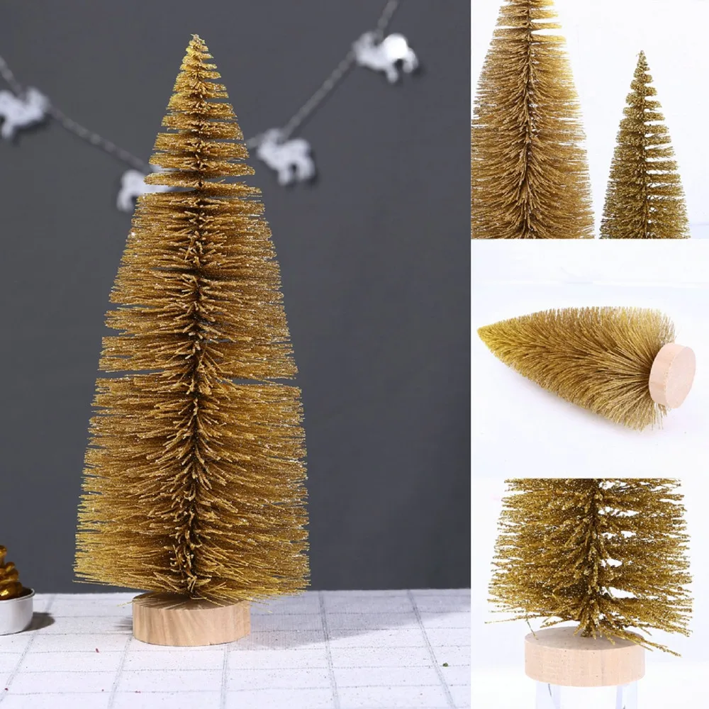 1Pcs 30/25/20/15 cm home decoration accessories Artificial Tabletop Mini Christmas Tree Decorations Festival Miniature Tree#p7