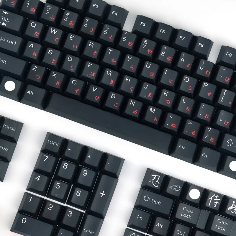 

Black Warrior Personality Keycap Cherry Outline Japanese Etymon Keycap PBT For Mechanical Keyboard Sublimation Keycap