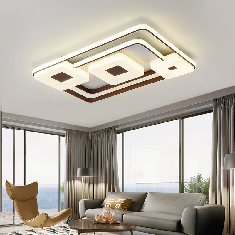 Verllas современные светодиодные потолочные лампы для гостиной, спальни, lustre Avize, Круглый квадратный потолочный светильник для дома, спальни