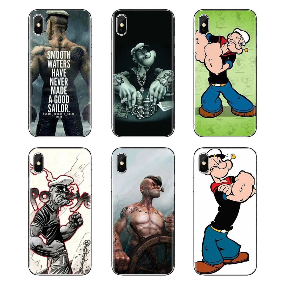 Чехлы для телефонов с рисунком popeye poker huawei P Smart Y6 P8 P9 P10 Plus Nova P20 Lite Pro Mini 2017 SLA-L02 SLA-L22 2i