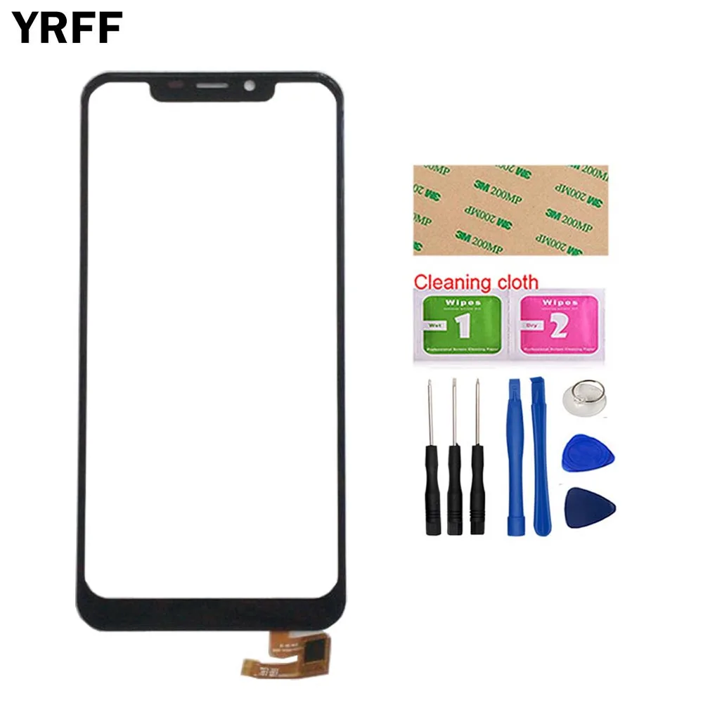 

Phone Touch Screen Front Glass For Oukitel C12 / C12 Pro Touch Screen Lens Sensor Touch Panel Screen Tools Repair 3M Glue
