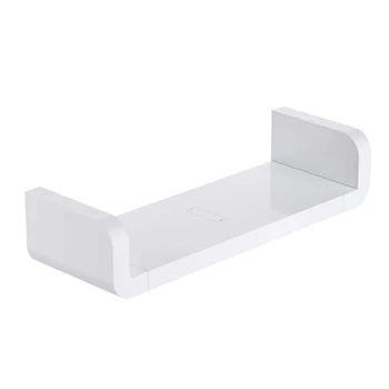 

BEAU-Floating Shelf Wall Shelf Non-Drilling, U Bathroom Organizer Display Ledge for Home Decor/Kitchen/Bathroom Storage - M