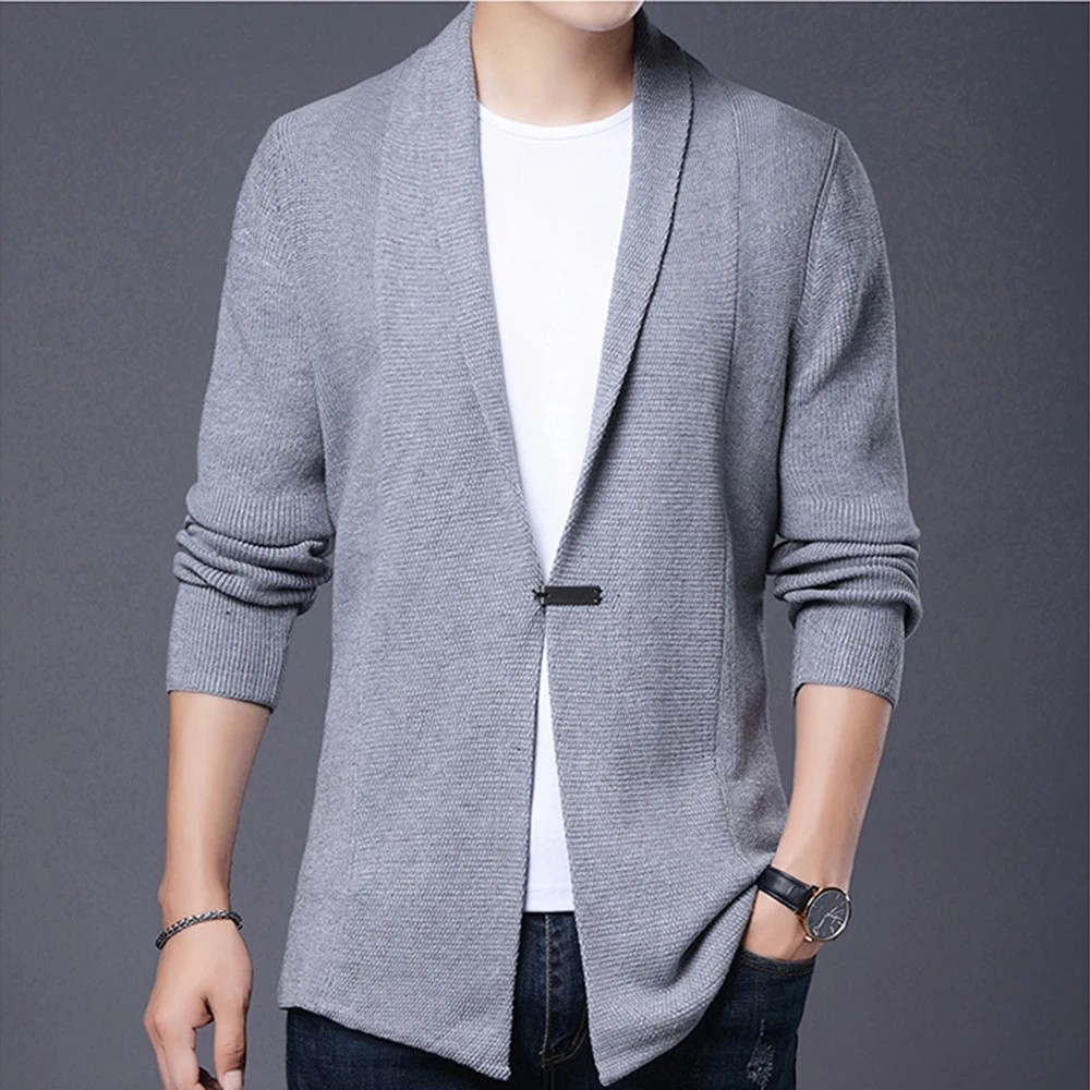 Men Long Style Cardigan Solid Color Coat Mens Autumn X-long Knitted Sweaters Jackets Spring Casual Sweater Coat Size 4XL MWK018 Men Long Style Cardigan Solid Color Coat Mens Autumn X-long Knitted Sweaters Jackets Spring Casual Sweater Coat Size 4XL MWK018